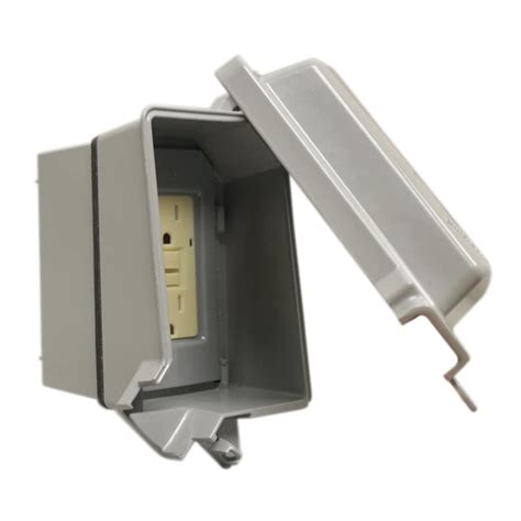 yard electrical box covers|outside electric outlet box cover.